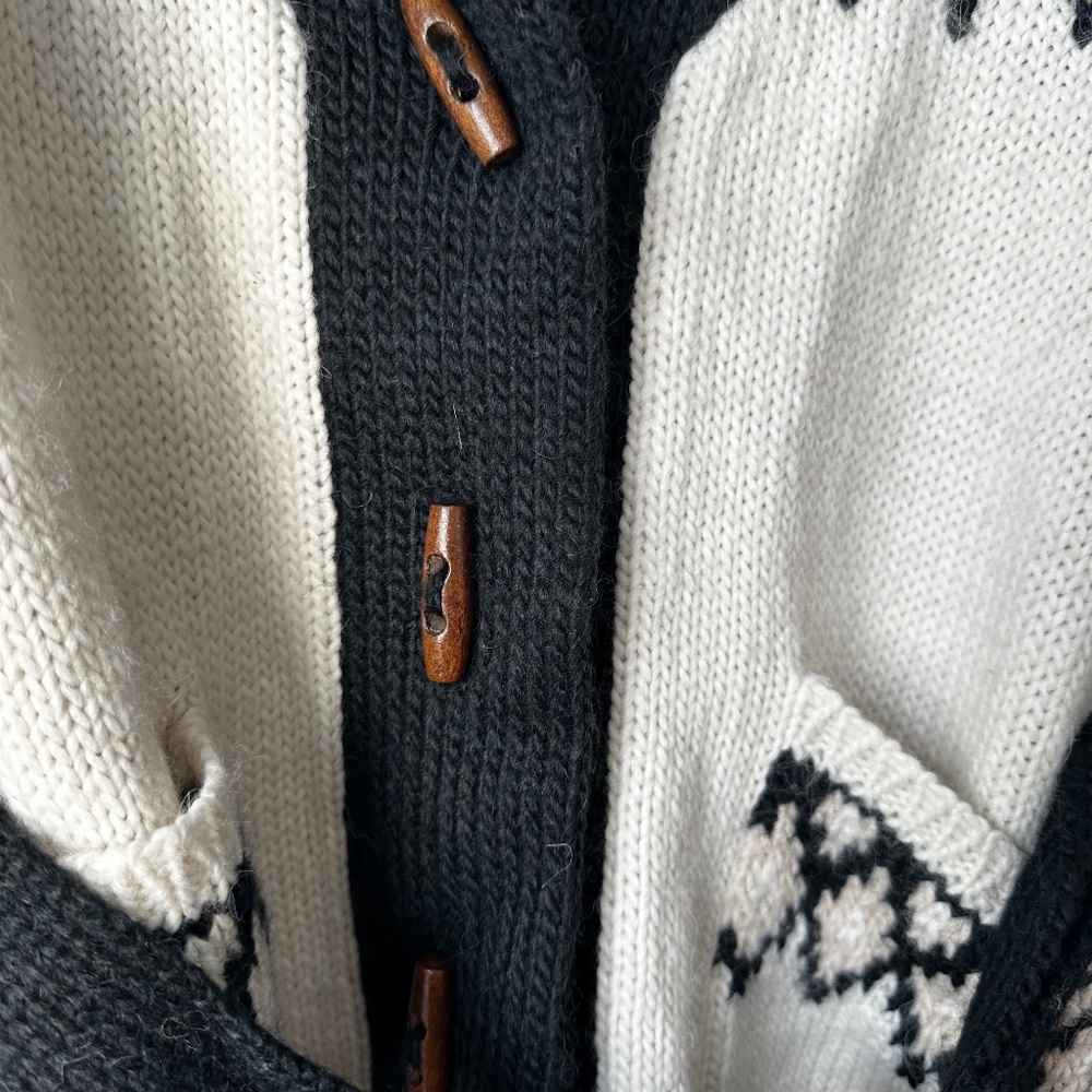 The Great. Geo Fair Isle Alpaca Blend Cardigan Size 0 (XS) - Picture 11 of 14